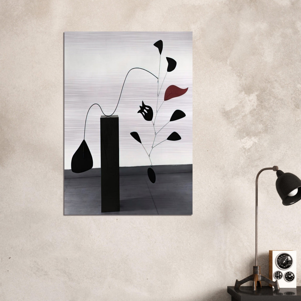 POMEGRANATE 1949 - Alexander Calder Brushed Aluminum Print - 70x100 cm / 28x40 inches | Alexander Calder Aluminum Print | Alexander Calder Prints