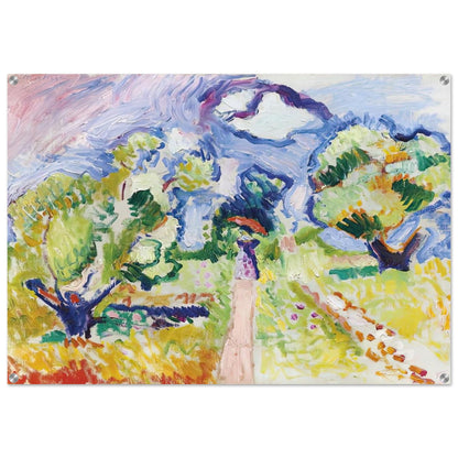 PROMENADE DES OLIVIERS 1905 - Henri Matisse Acrylic Print - 70x100 cm / 28x40″ inches
