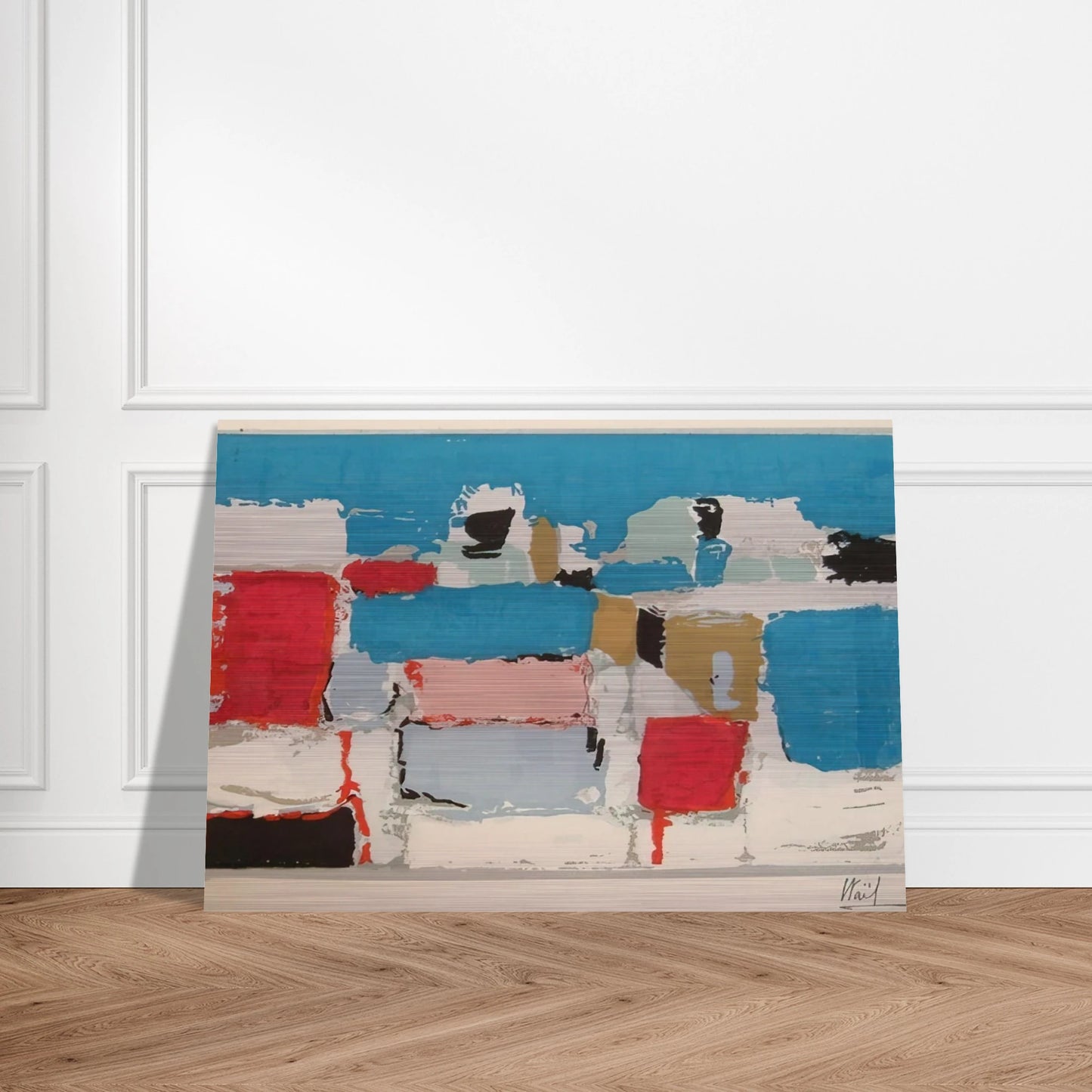 Méditerranée 01 - Art Informel - Nicolas de Stael Brushed Aluminum Print - 70x100 cm / 28x40 inches | Nicolas de Stael Aluminum Print | Nicolas de Stael Prints
