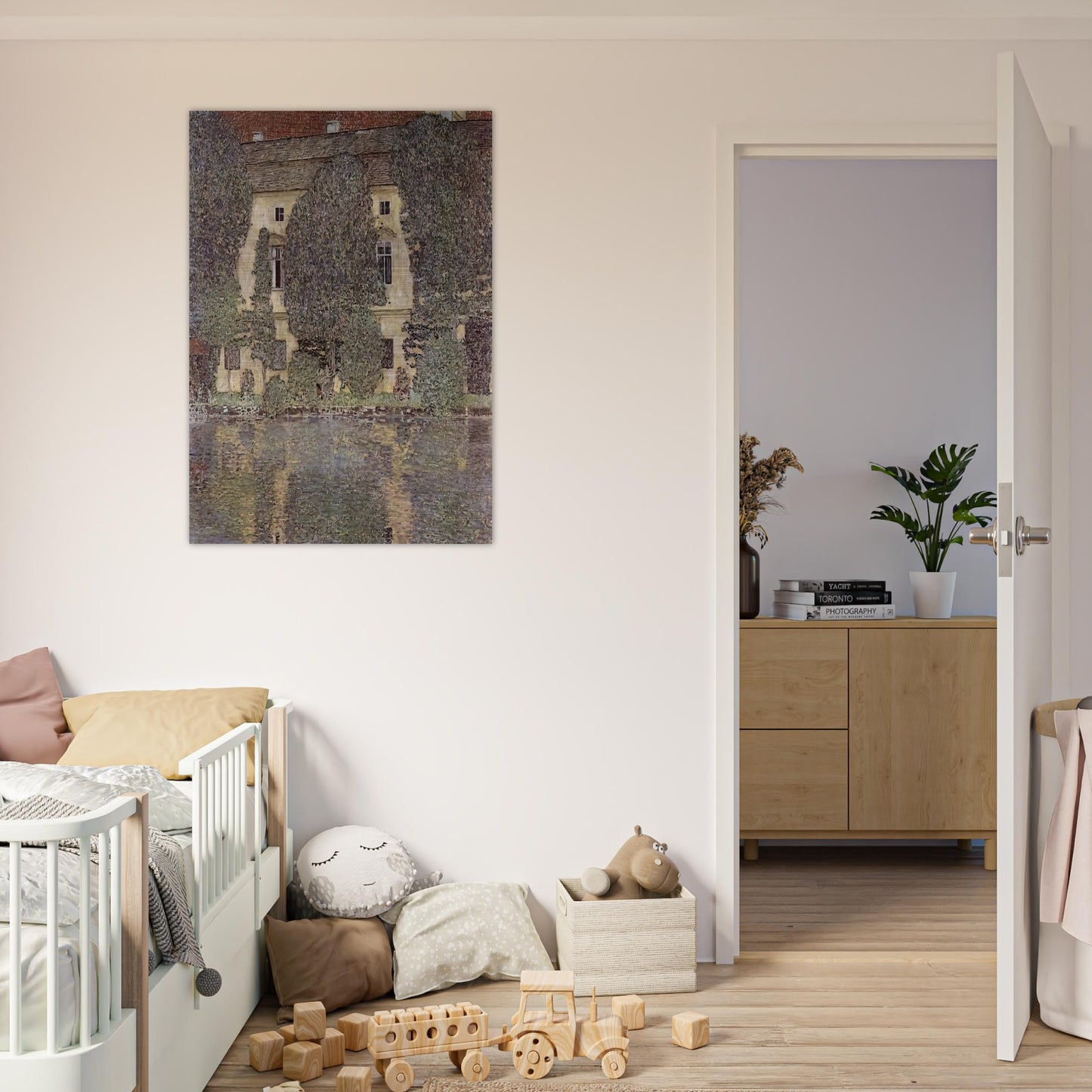 THE SCHLOSS KAMMER ON THE ATTERSEE III 1910 - Gustav Klimt Brushed Aluminum Print - 70x100 cm / 28x40 inches | Gustav Klimt Aluminum Print | Gustav Klimt Prints