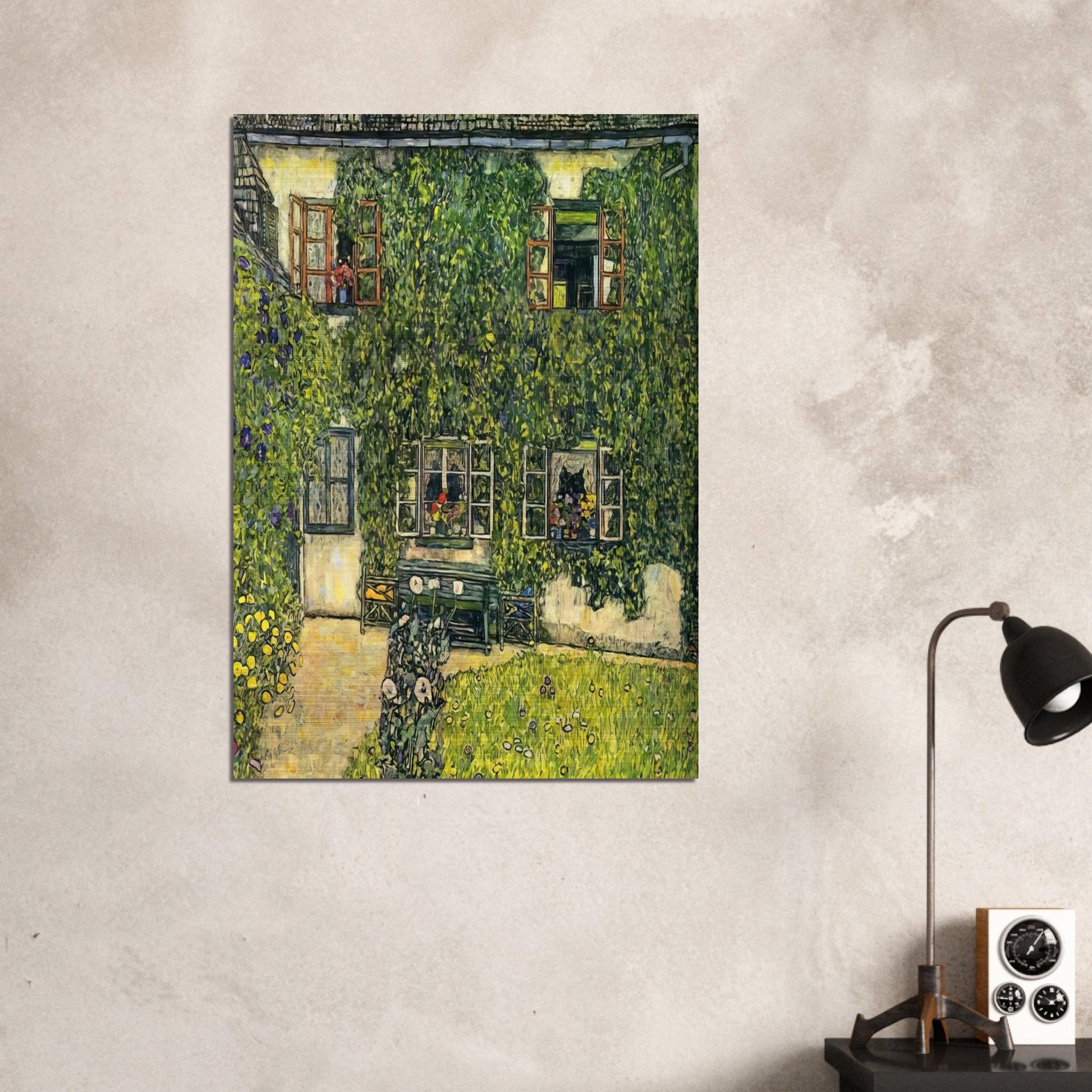 THE HOUSE OF GUARDABOSCHI - Gustav Klimt Brushed Aluminum Print - 70x100 cm / 28x40 inches | Gustav Klimt Aluminum Print | Gustav Klimt Prints