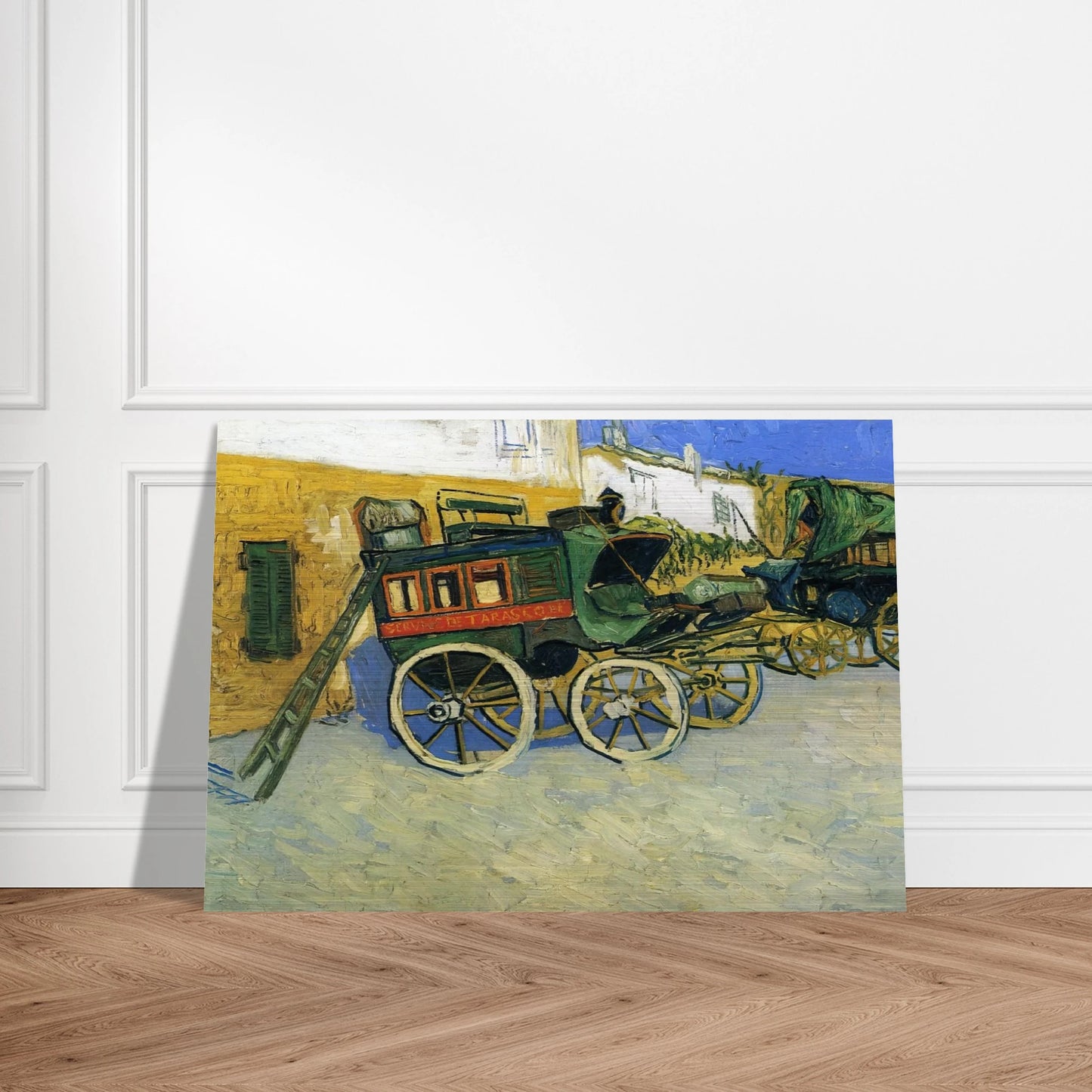 The Tarascon Diligence - Vincent van Gogh Brushed Aluminum Print - 70x100 cm / 28x40 inches | Vincent van Gogh Aluminum Print | Vincent van Gogh Prints