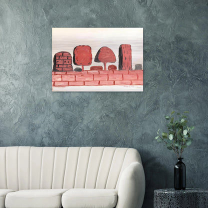 ROMA - Philip Guston Brushed Aluminum Print - 70x100 cm / 28x40 inches | Philip Guston Aluminum Print | Philip Guston Prints