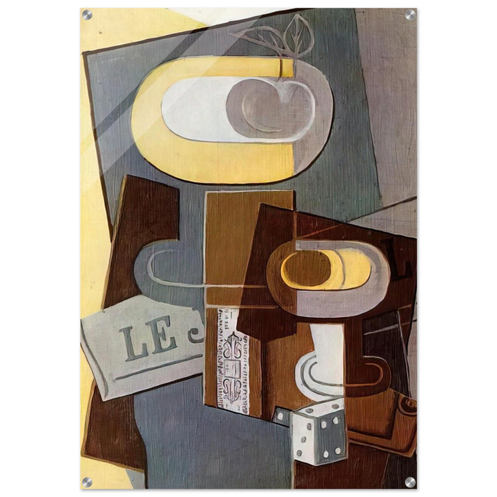 THE DICE 1922 - Juan Gris Acrylic Print - 70x100 cm / 28x40″ inches