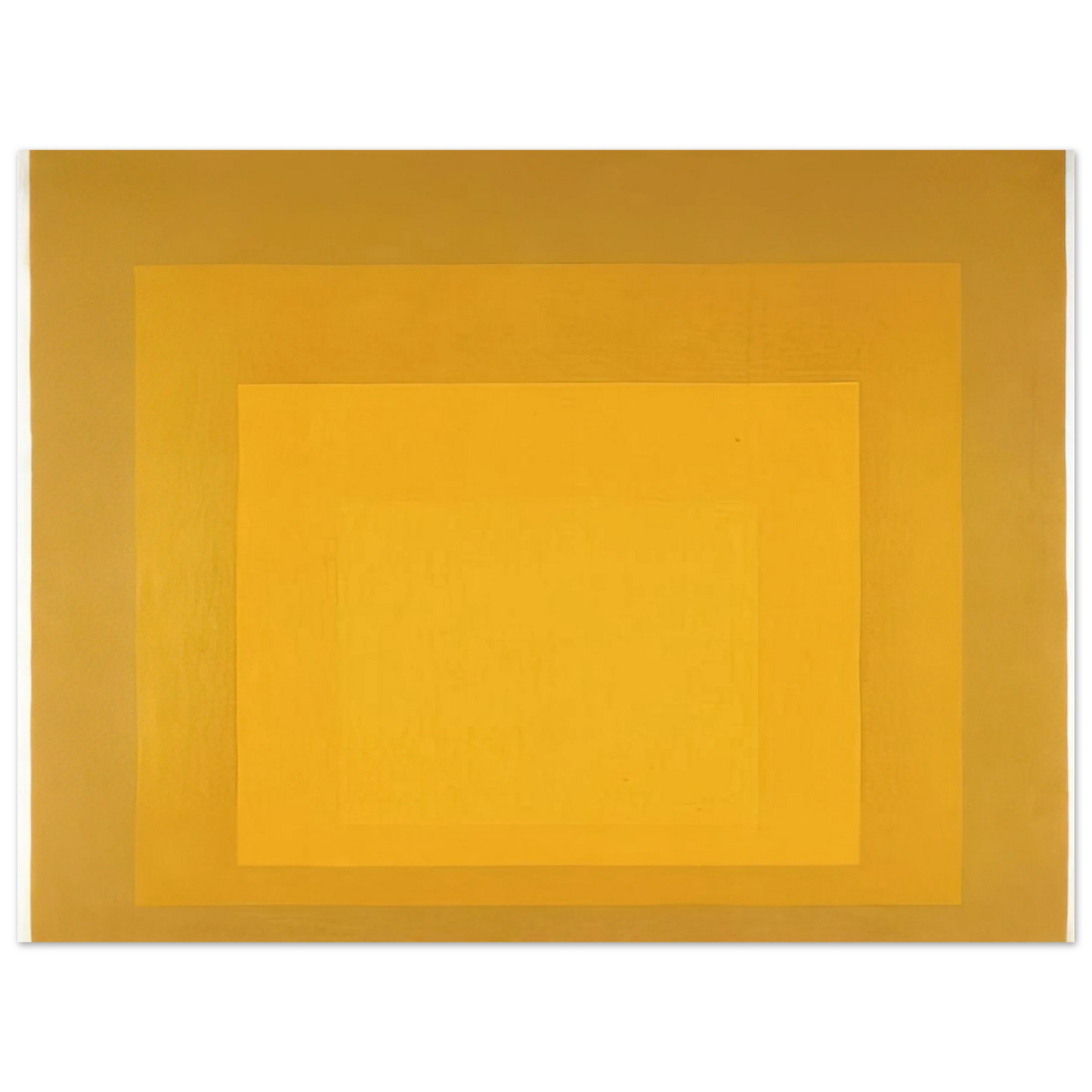 Josef Albers - STUDY FOR HOMAGE TO THE SQUARE DEPARTING IN YELLOW 1964  75x100 cm / 30x40inches Fine Art Poster