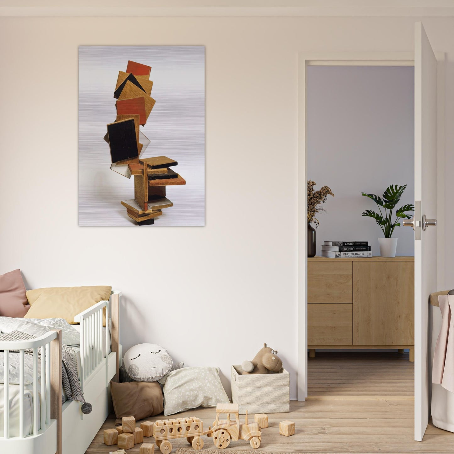DIVERTIMENTO 1995 - Esteban Vicente Brushed Aluminum Print - 70x100 cm / 28x40 inches | Esteban Vicente Aluminum Print | Esteban Vicente Prints