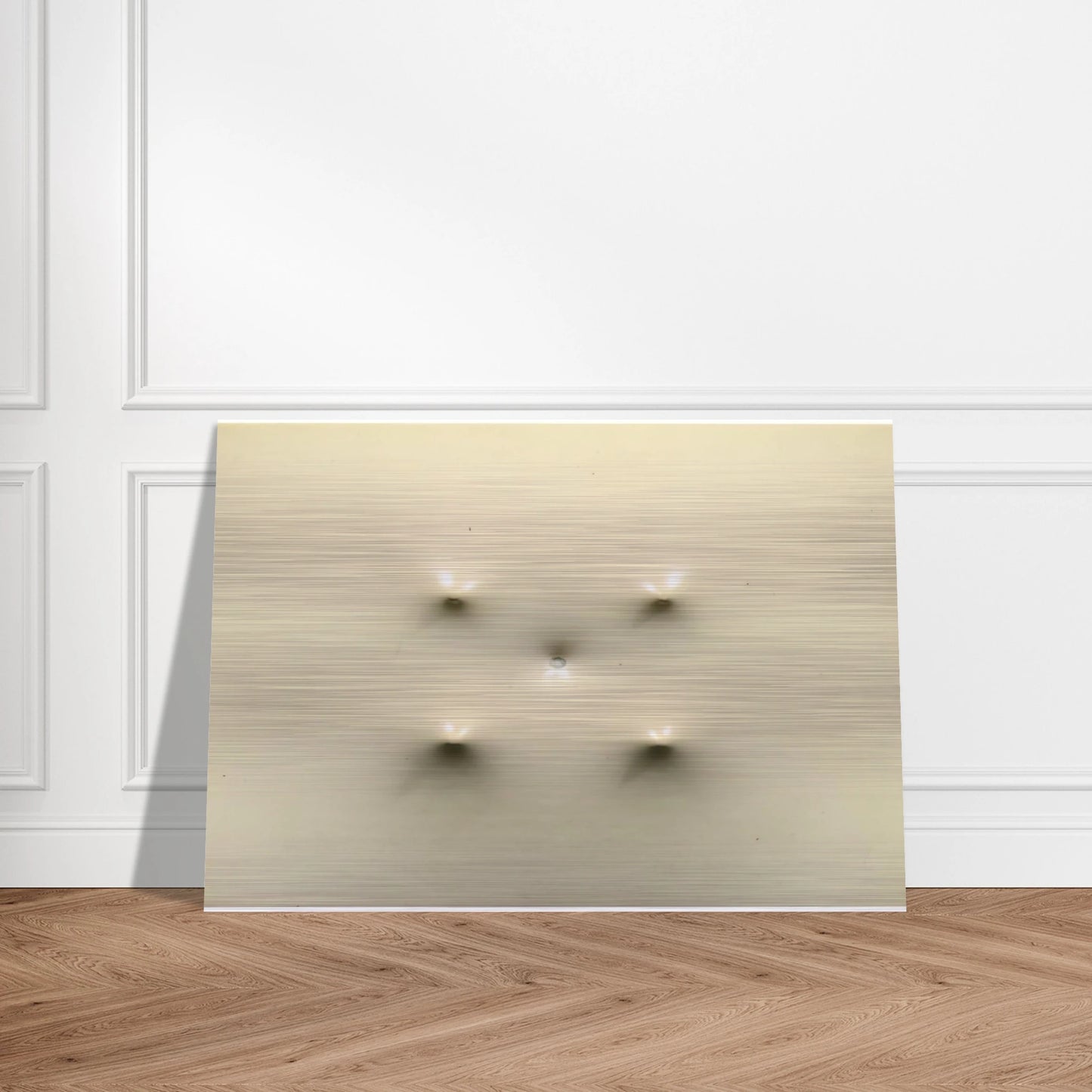 Superficie Bianca - 1967 - Enrico Castellani Brushed Aluminum Print - 70x100 cm / 28x40 inches | Enrico Castellani Aluminum Print | Enrico Castellani Prints