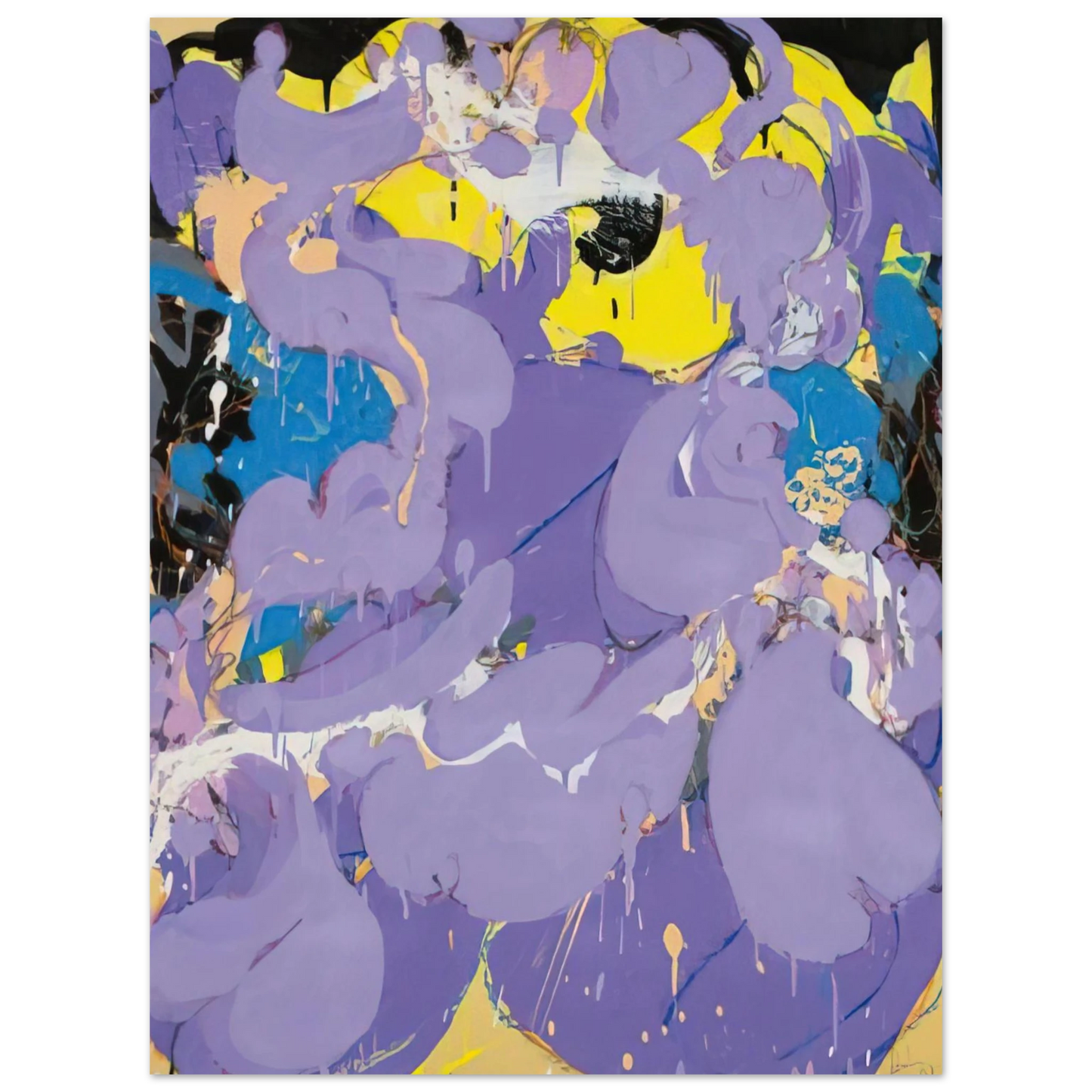 Norman Bluhm - Untitled - 1978  75x100 cm / 30x40inches Fine Art Poster