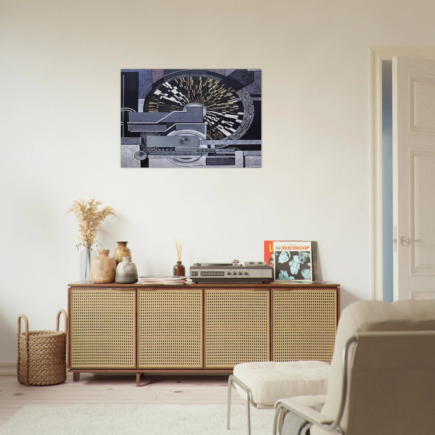 Music - Frantisek Kupka Brushed Aluminum Print - 70x100 cm / 28x40 inches | Frantisek Kupka Aluminum Print | Frantisek Kupka Prints