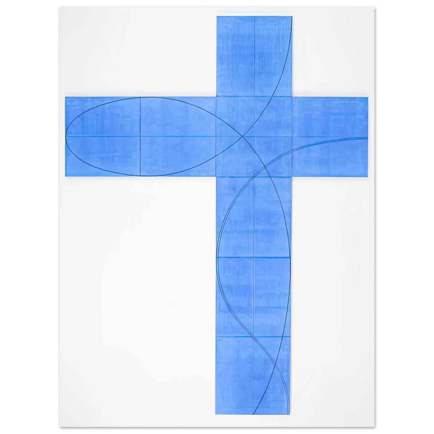 Robert Mangold - COLUMN STRUCTURE XXII 2008  75x100 cm / 30x40inches Fine Art Poster