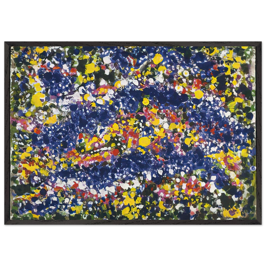 Bird in the Spring - 1992 - Richard Pousette-Dart 70x100 cm / 28x40 inches Framed Art Print – Black Wooden Frame