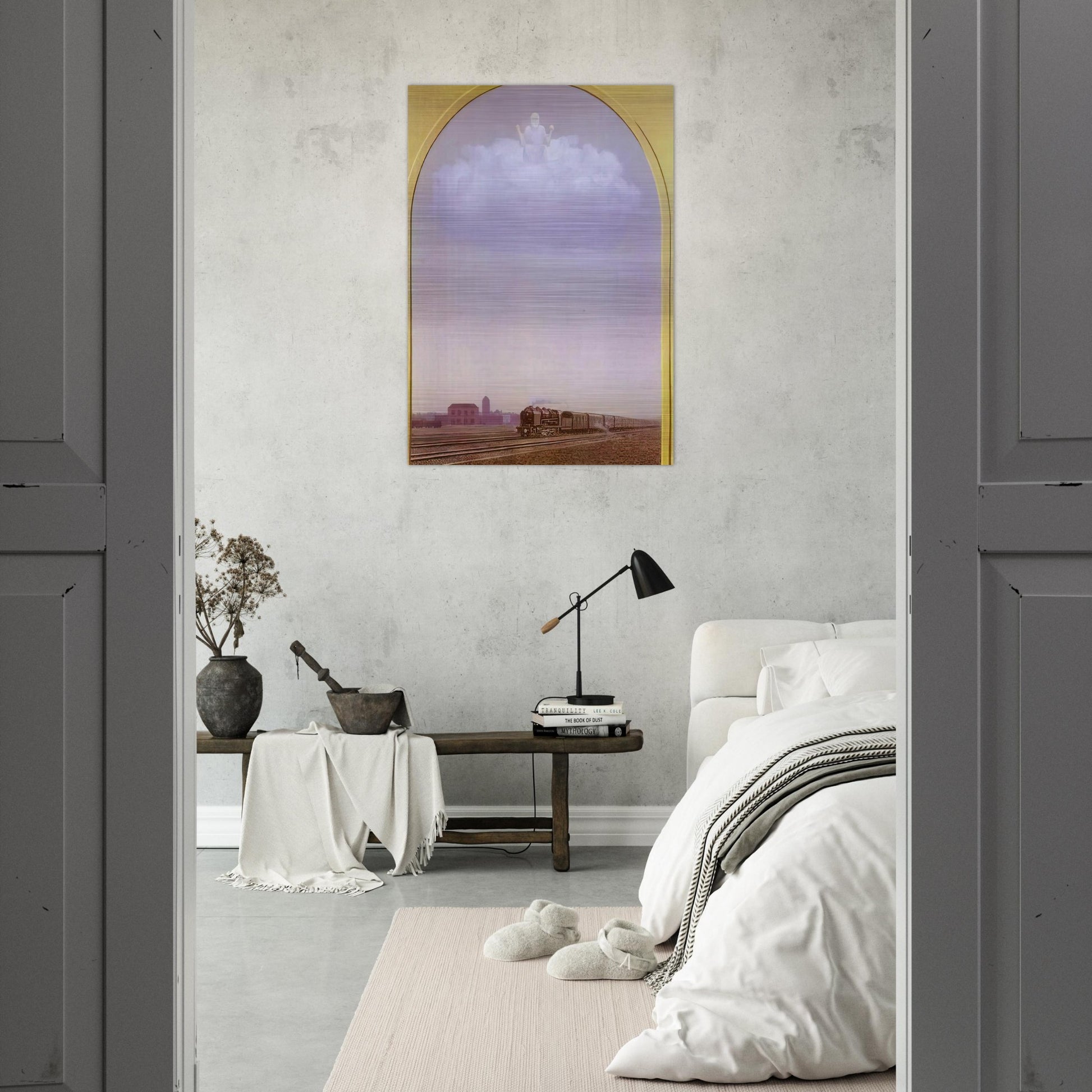 THE NIGHTINGALE 1962 - Rene Magritte Brushed Aluminum Print - 70x100 cm / 28x40 inches | Rene Magritte Aluminum Print | Rene Magritte Prints