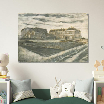 The Houses on Schenkweg where Van Gogh Lived - Vincent van Gogh Acrylic Print - 70x100 cm / 28x40″ inches