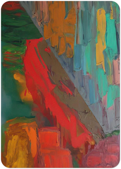 Landslide - 1978 By John Hoyland Pack of 10 Post Cards | John Hoyland Post Cards | A6 (10.5 x 14.8 cm) - 4.1 x 5.8 inches