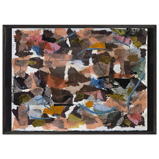 Number 319 - 1949 - Anne Ryan 70x100 cm / 28x40 inches Framed Art Print – Black Wooden Frame