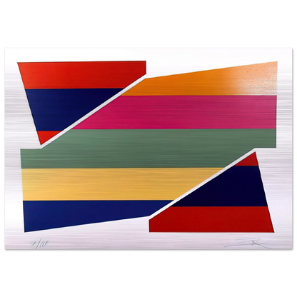 Rotation I - 1980 - Larry Zox Brushed Aluminum Print - 70x100 cm / 28x40 inches | Larry Zox Aluminum Print | Larry Zox Prints