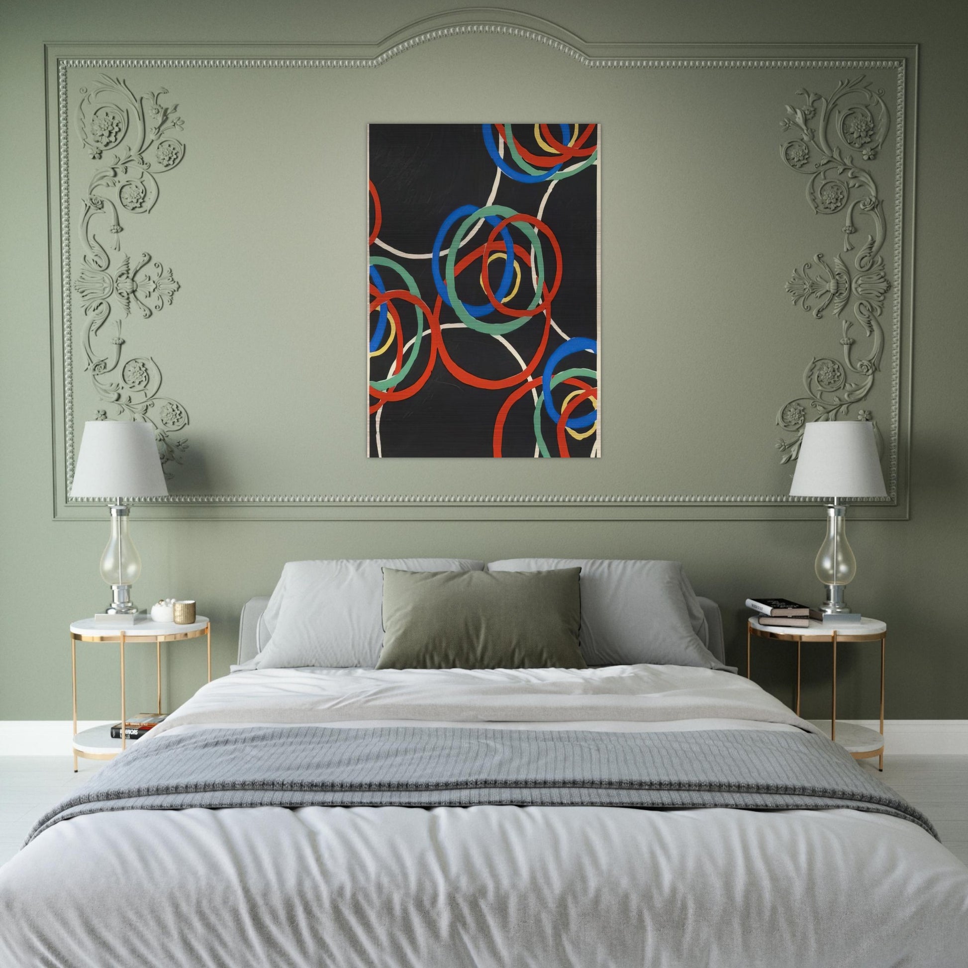 DESIGN - Sonia Delaunay Brushed Aluminum Print - 70x100 cm / 28x40 inches | Sonia Delaunay Aluminum Print | Sonia Delaunay Prints