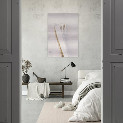 Lavender Bay Pier in the Rain - 1976 - Brett Whiteley Brushed Aluminum Print - 70x100 cm / 28x40 inches | Brett Whiteley Aluminum Print | Brett Whiteley Prints