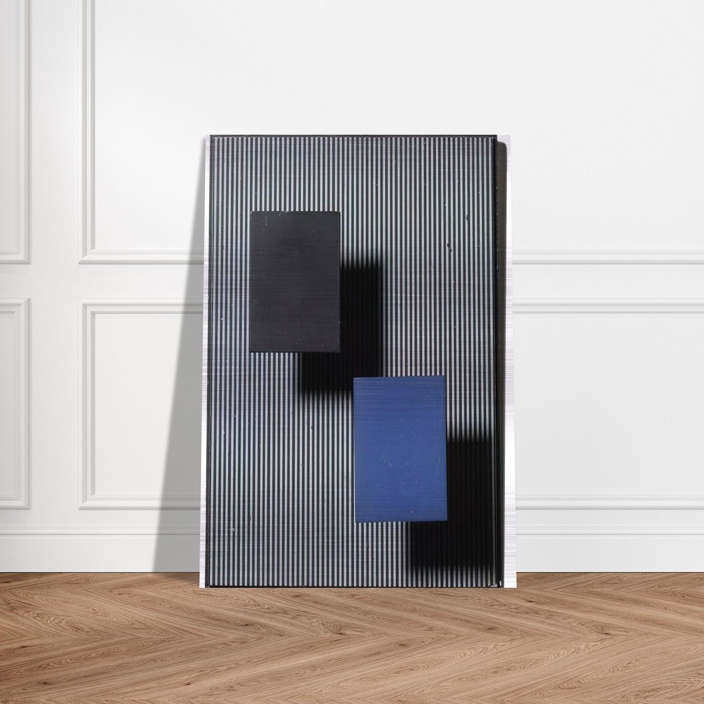 DOS CUADRITOS - Jesus Rafael Soto Brushed Aluminum Print - 70x100 cm / 28x40 inches | Jesus Rafael Soto Aluminum Print | Jesus Rafael Soto Prints