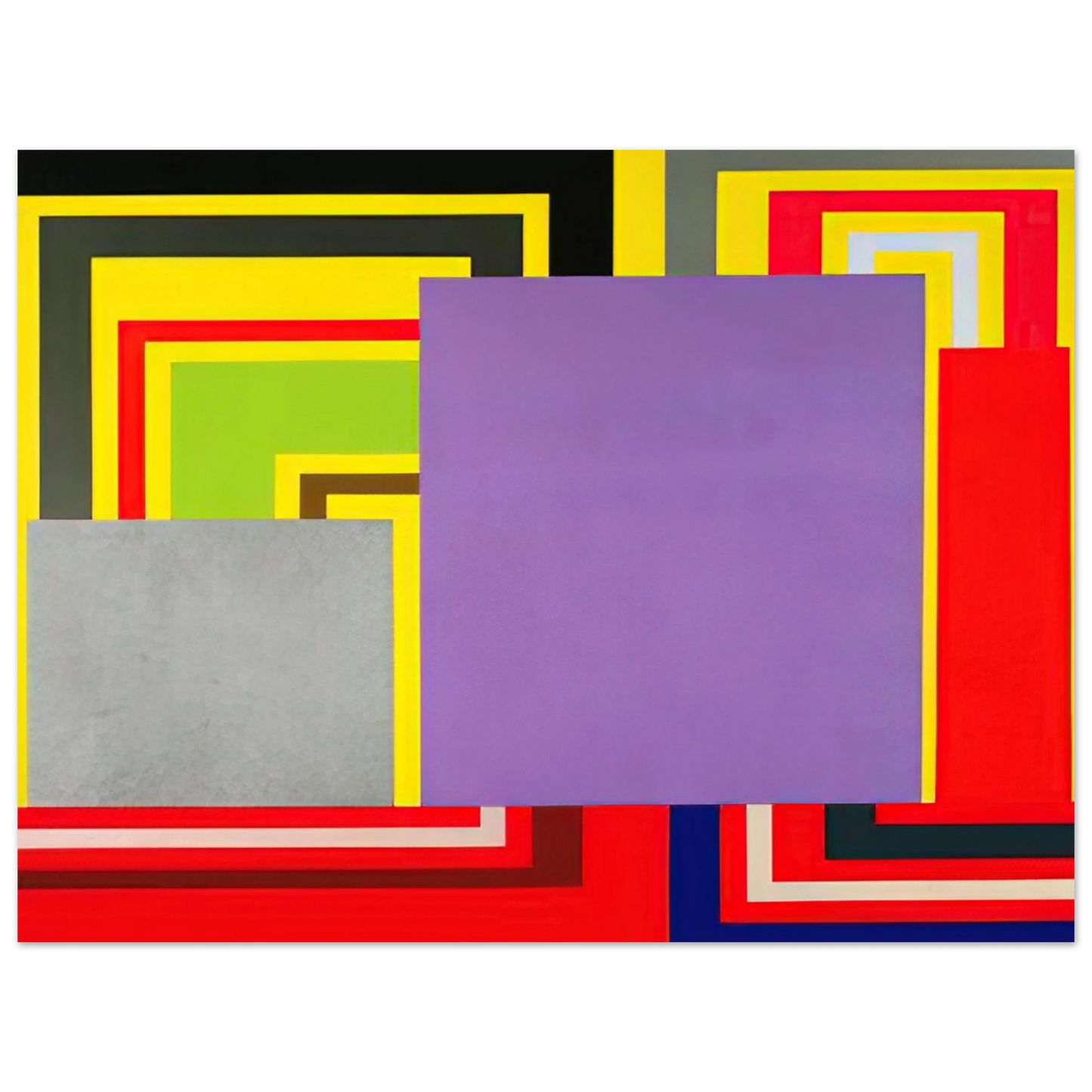Peter Halley - Cartoon Network - 1997  75x100 cm / 30x40inches Fine Art Poster