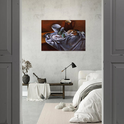 STILL LIFE WITH PEARS AND INDIAN BOWL - Andre Derain Brushed Aluminum Print - 70x100 cm / 28x40 inches | Andre Derain Aluminum Print | Andre Derain Prints