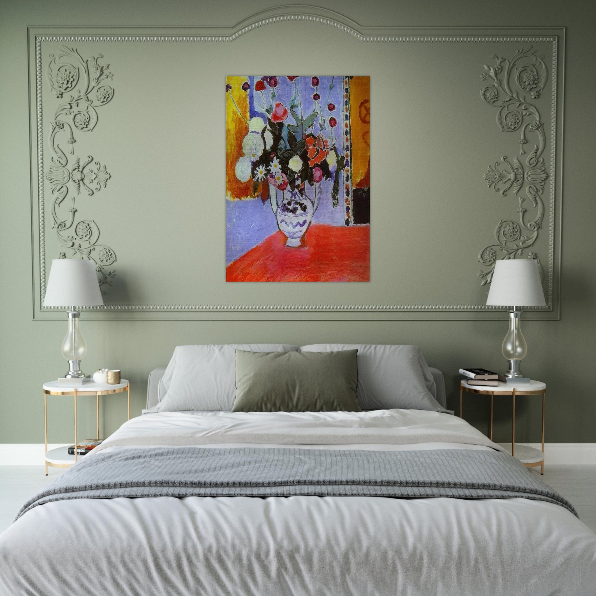 A BUNCH OF FLOWERS 1907 - Henri Matisse Brushed Aluminum Print - 70x100 cm / 28x40 inches | Henri Matisse Aluminum Print | Henri Matisse Prints