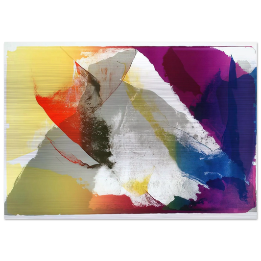 Abstract Composition - Paul Jenkins Brushed Aluminum Print - 70x100 cm / 28x40 inches | Paul Jenkins Aluminum Print | Paul Jenkins Prints