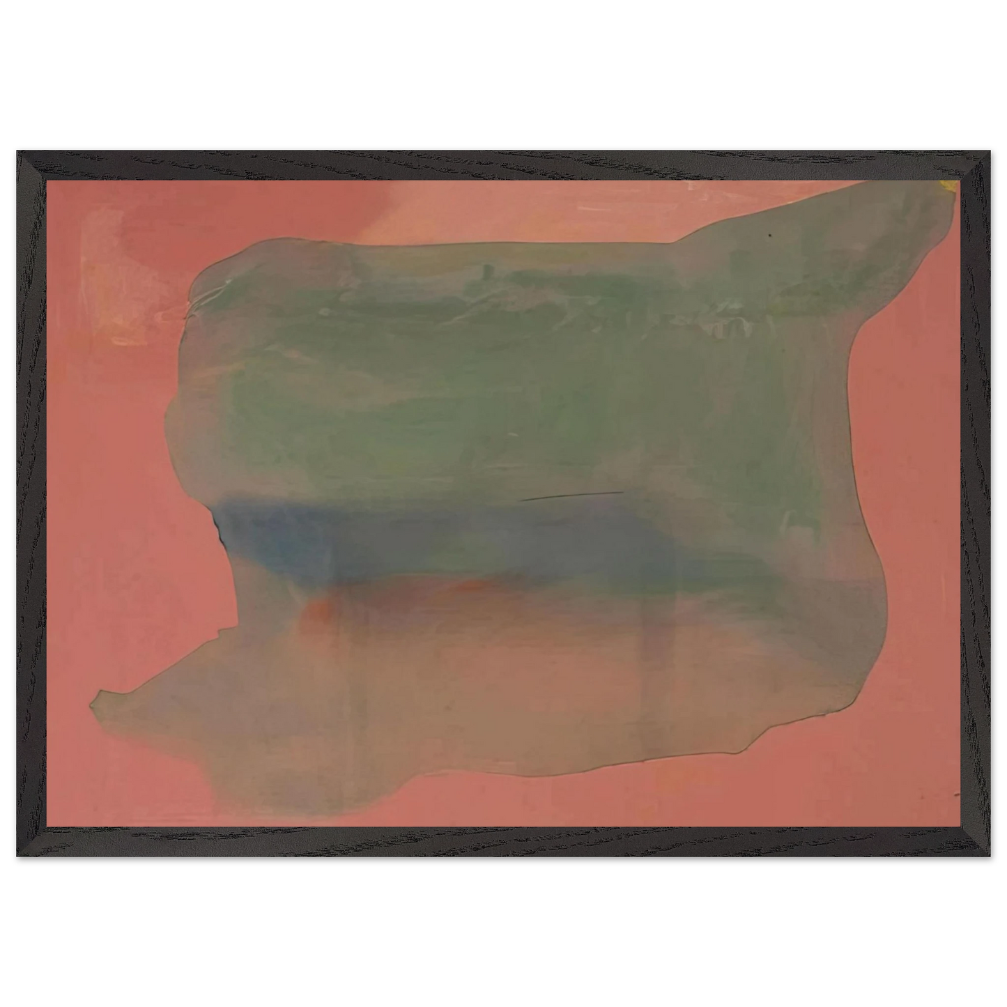 Helen Frankenthaler - Yearning - 1973 Wall art - 50x70 cm / 20x28 inches - Premium Wooden Framed Poster With Fine Art Paper-canvas - White frame