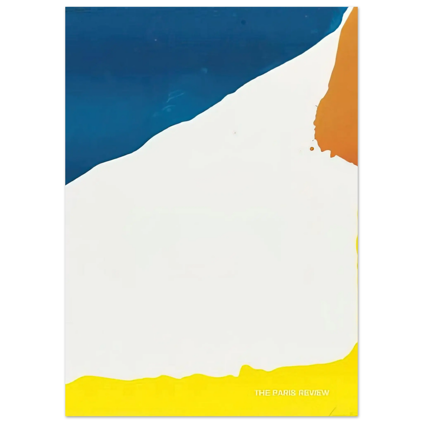 Helen Frankenthaler - Paris Review - 1966 Wall art - 30x40 cm / 12x16 Inches - Premium Wooden Framed Poster With Fine Art Paper - White frame