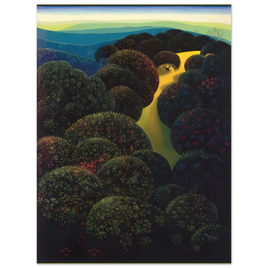 Eyvind Earle - Hidden Pasture  75x100 cm / 30x40inches Fine Art Poster