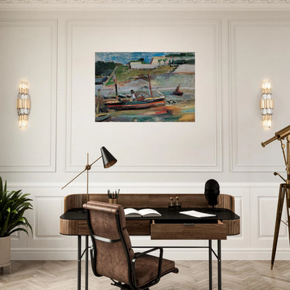 BELLE ILE LE PORT DE PALAIS 1896 - Henri Matisse Brushed Aluminum Print - 70x100 cm / 28x40 inches | Henri Matisse Aluminum Print | Henri Matisse Prints