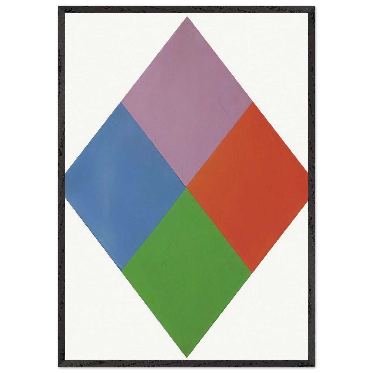 Aus violettem kern - 1967 - Max Bill 70x100 cm / 28x40 inches Framed Art Print – Black Wooden Frame