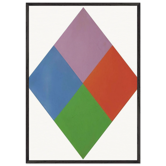 Aus violettem kern - 1967 - Max Bill 70x100 cm / 28x40 inches Framed Art Print – Black Wooden Frame