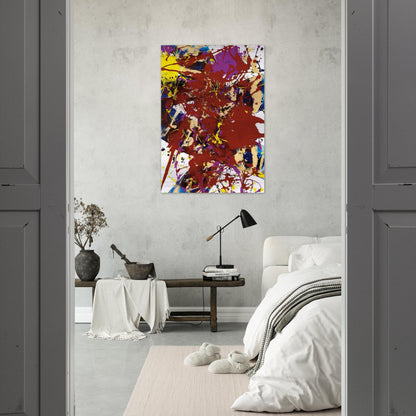 Untitled  SFP94-99  SFF 1781  - Sam Francis Brushed Aluminum Print - 70x100 cm / 28x40 inches | Sam Francis Aluminum Print | Sam Francis Prints