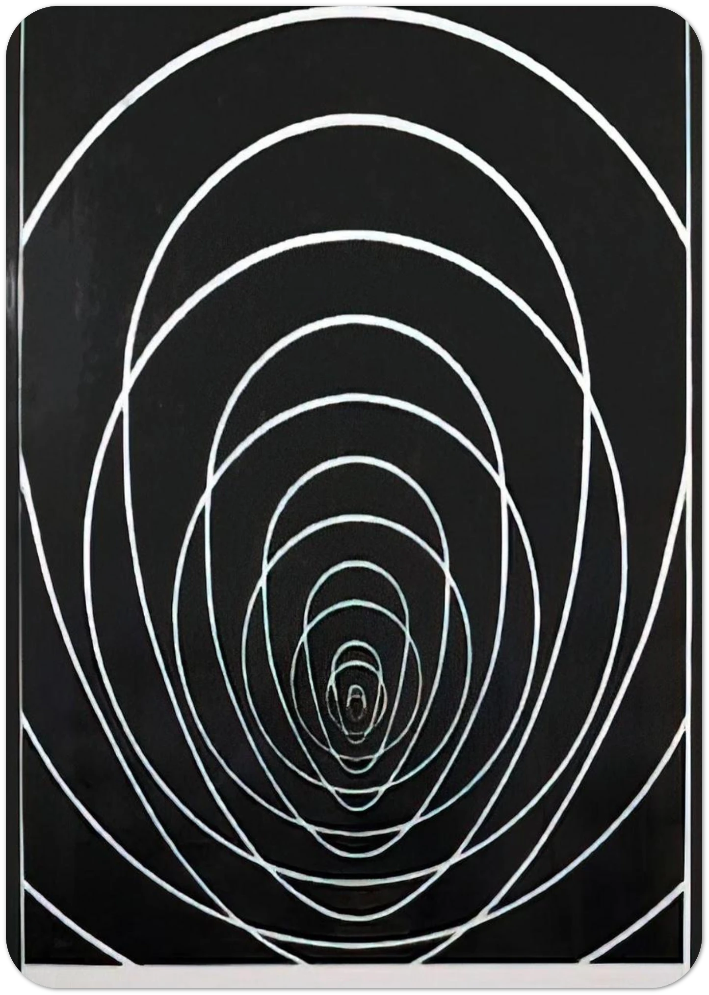 Concentric Space - 1969 By Clarence Holbrook Carter Pack of 10 Post Cards | Clarence Holbrook Carter Post Cards | A6 (10.5 x 14.8 cm) - 4.1 x 5.8 inches