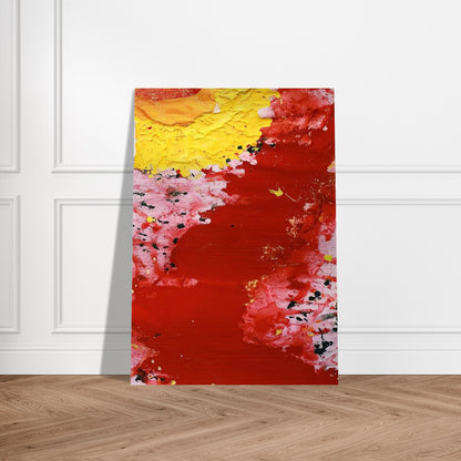 Hommage a Vincent van Gogh - Sam Francis Brushed Aluminum Print - 70x100 cm / 28x40 inches | Sam Francis Aluminum Print | Sam Francis Prints