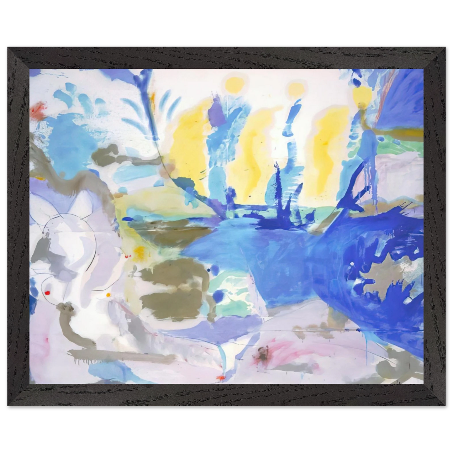 Helen Frankenthaler - Basque Beach - 1958 Wall art - 15x20 cm / 6x8 inches - Fine Art Poster-canvas - -