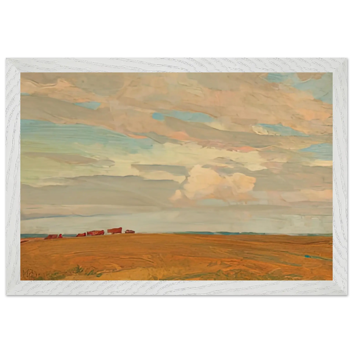 Maynard Dixon - PRAIRIE SAND HILL CAMP MAY 1921 1921 Wall art - A2 (42 x 59.4  cm) - Premium Wooden Framed Poster With Fine Art Paper - Black frame