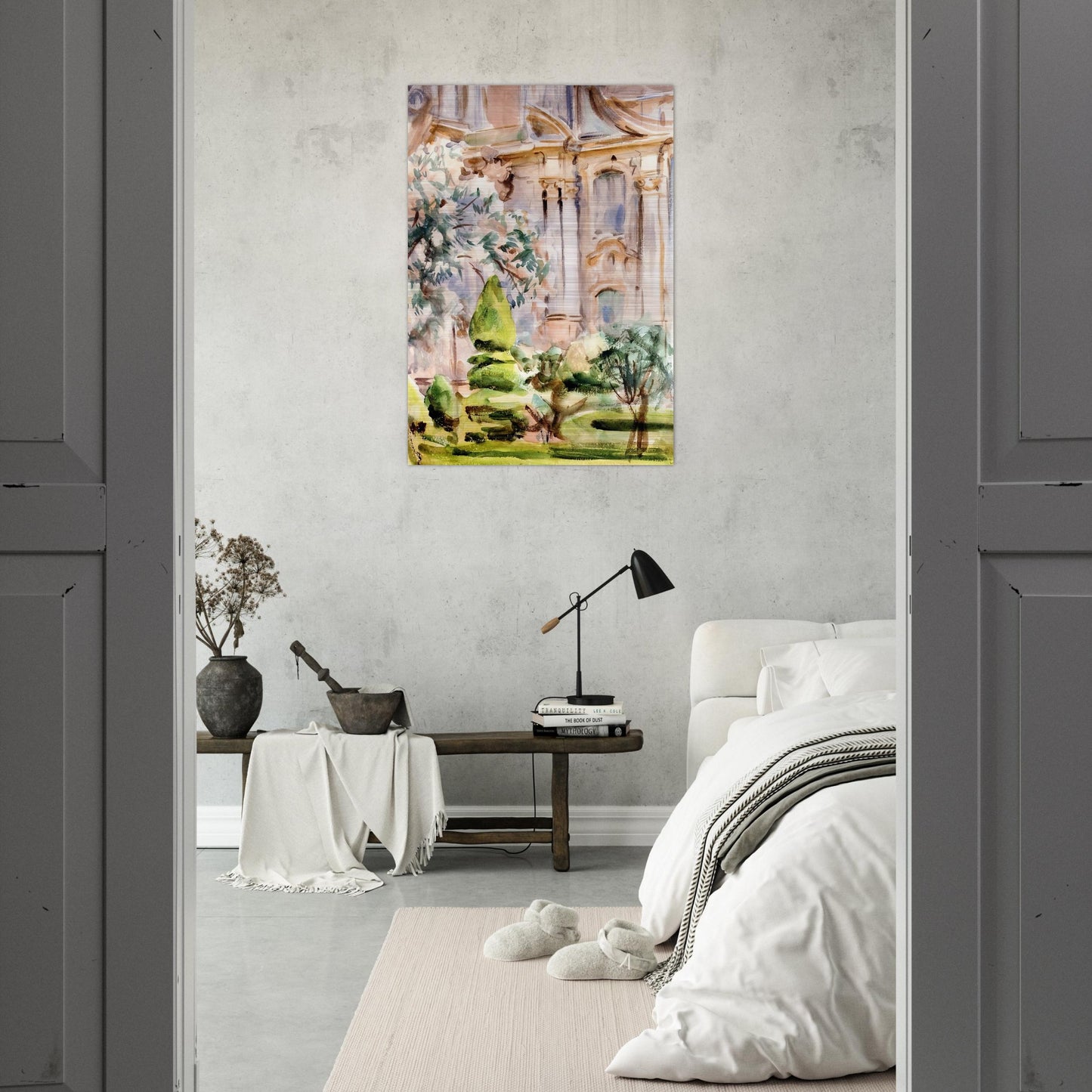 Palace and Gardens, Spain - John Singer Sargent Brushed Aluminum Print - 70x100 cm / 28x40 inches | John Singer Sargent Aluminum Print | John Singer Sargent Prints