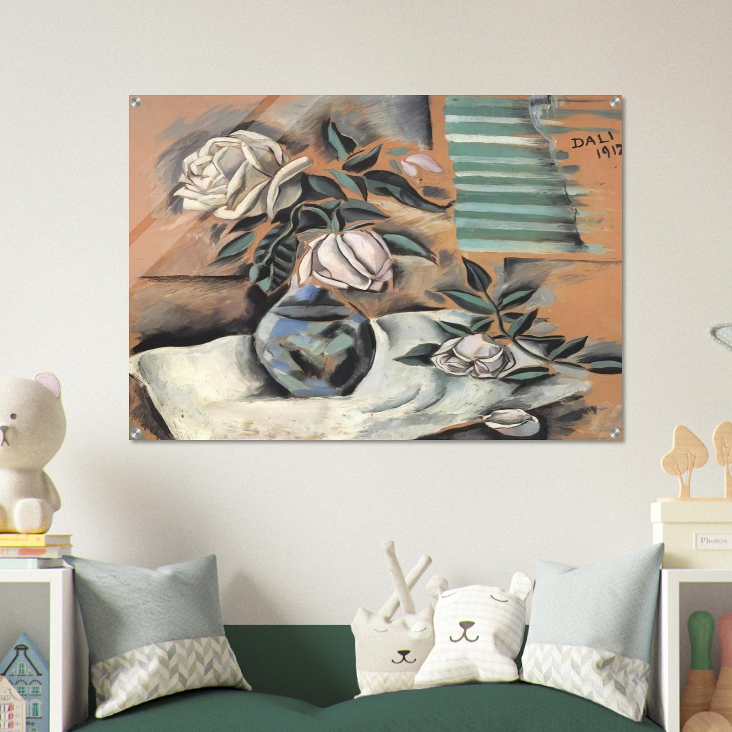 BOUQUET L IMPORTANT C EST LA ROSE - Salvador Dali Acrylic Print - 70x100 cm / 28x40″ inches
