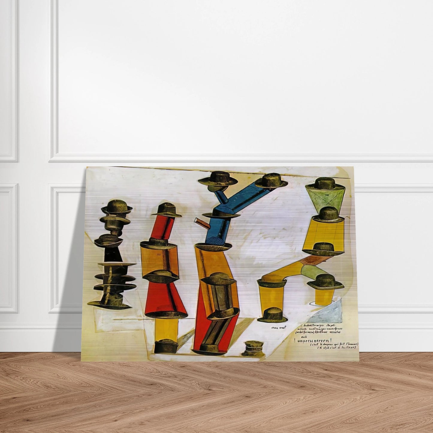 The hat makes the man - Max Ernst Brushed Aluminum Print - 70x100 cm / 28x40 inches | Max Ernst Aluminum Print | Max Ernst Prints