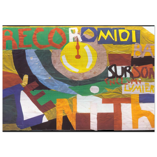 ZENITH - Sonia Delaunay Brushed Aluminum Print - 70x100 cm / 28x40 inches | Sonia Delaunay Aluminum Print | Sonia Delaunay Prints
