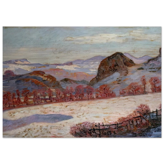 Saint-Sauves-d'Auvergne - 1900 France - Armand Guillaumin Brushed Aluminum Print - 70x100 cm / 28x40 inches | Armand Guillaumin Aluminum Print | Armand Guillaumin Prints