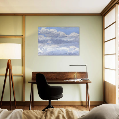 Study for Clouds II - 1979 - Neil Welliver Brushed Aluminum Print - 70x100 cm / 28x40 inches | Neil Welliver Aluminum Print | Neil Welliver Prints