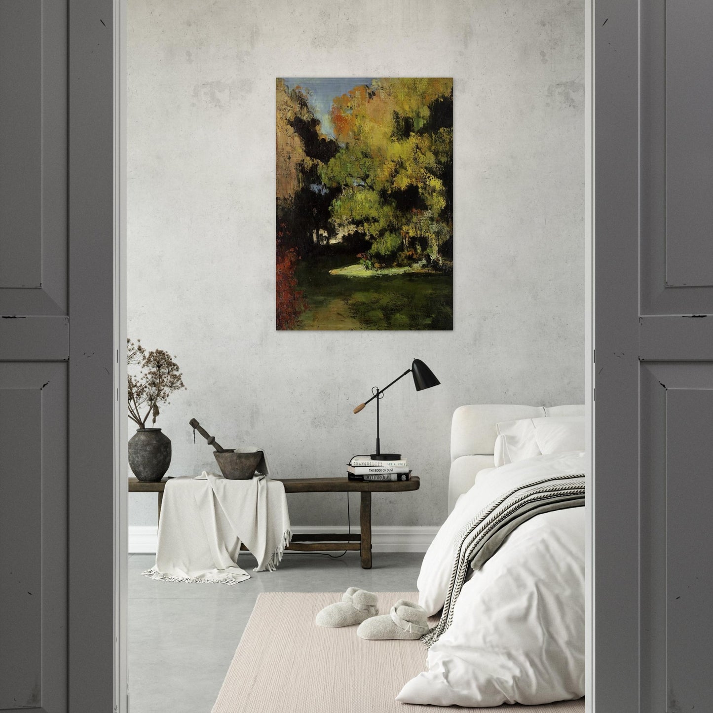 Clearing - Paul Cézanne Brushed Aluminum Print - 70x100 cm / 28x40 inches | Paul Cézanne Aluminum Print | Paul Cézanne Prints
