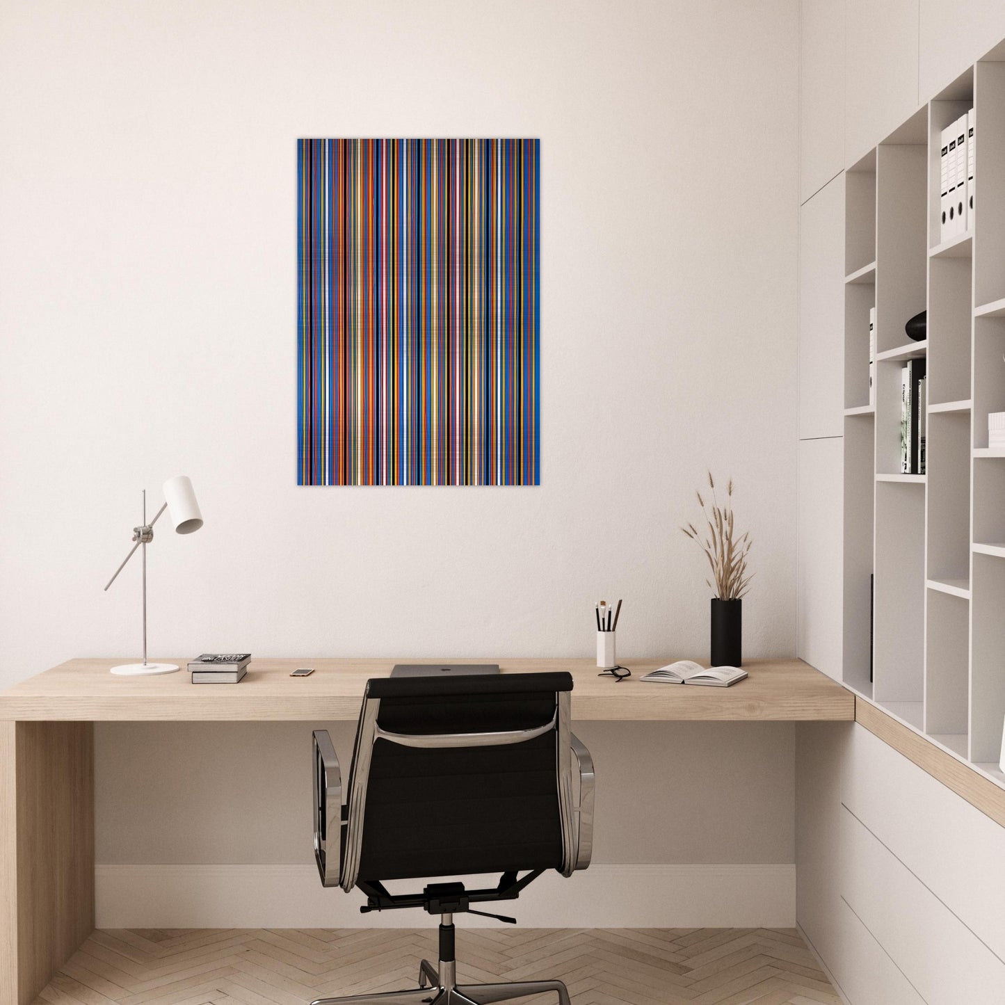 RA 2 1981 - Bridget Riley Brushed Aluminum Print - 70x100 cm / 28x40 inches | Bridget Riley Aluminum Print | Bridget Riley Prints