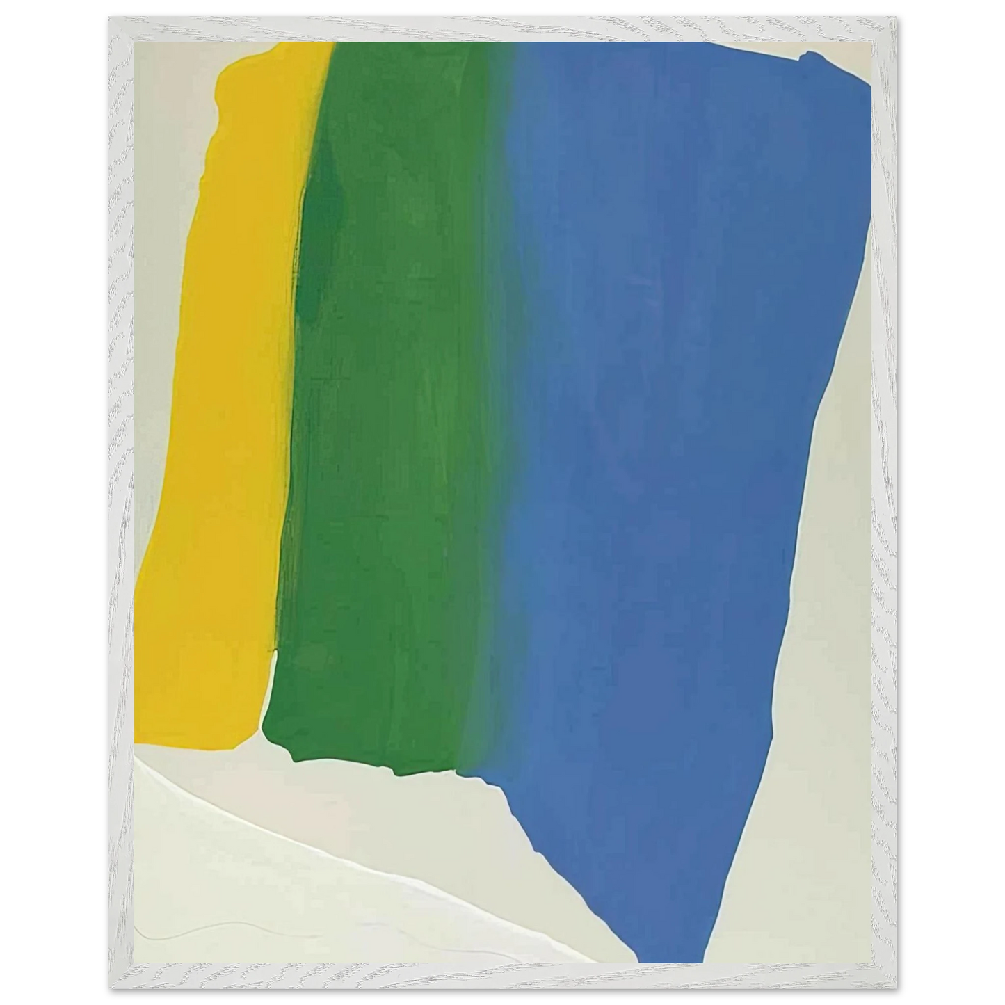 Helen Frankenthaler - Summer Insignia - 1969 Wall art - A2 (42 x 59.4  cm) - Premium Wooden Framed Poster With Fine Art Paper-canvas - Black frame