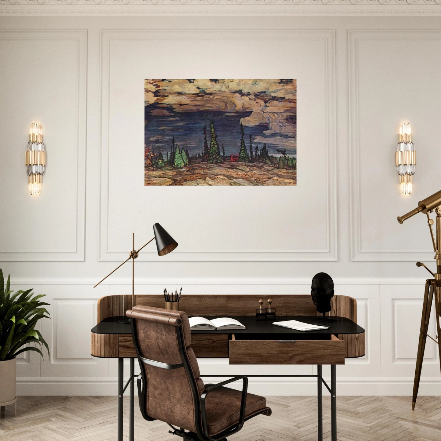 Terre Sauvage - 1913 - A.Y. Jackson Brushed Aluminum Print - 70x100 cm / 28x40 inches | A.Y. Jackson Aluminum Print | A.Y. Jackson Prints