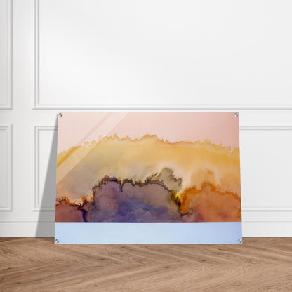 House by the Ocean - 1978 - Ronnie Landfield Acrylic Print - 70x100 cm / 28x40″ inches