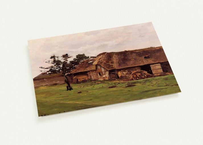 Farm near Honfleur By claude monet Pack of 10 Post Cards | claude monet Post Cards | A6 (10.5 x 14.8 cm) - 4.1 x 5.8 inches